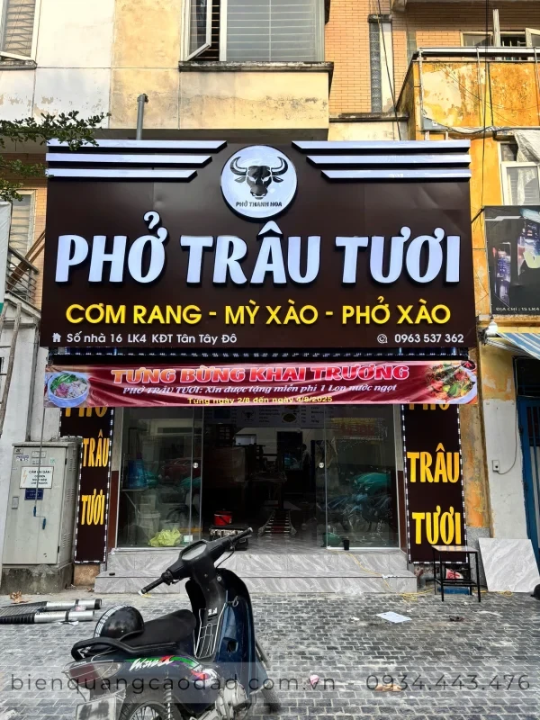 Biển chữ nổi cho quán ăn, cafe