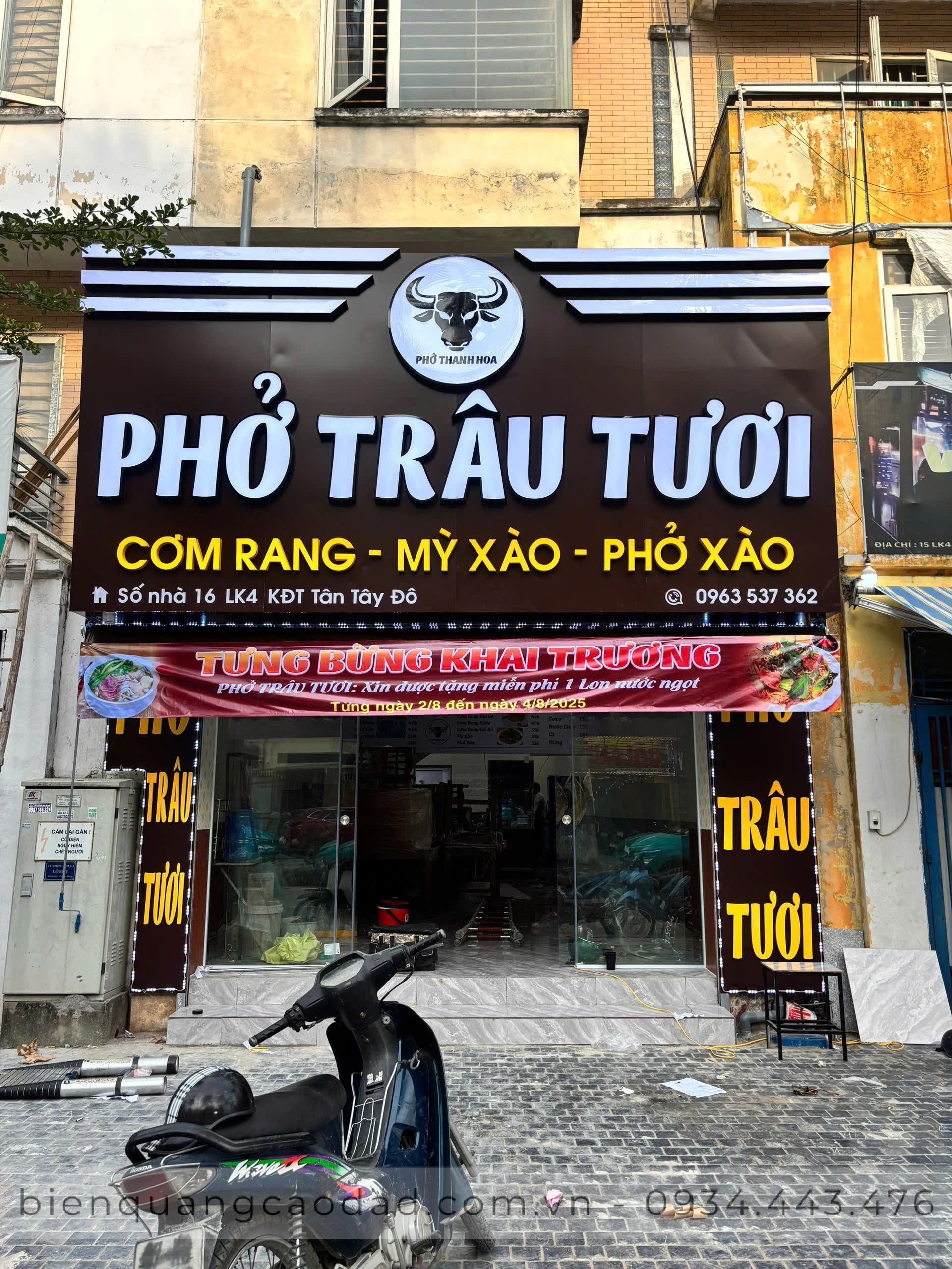 Biển chữ nổi cho quán ăn, cafe